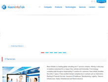 Tablet Screenshot of keeninfotek.com